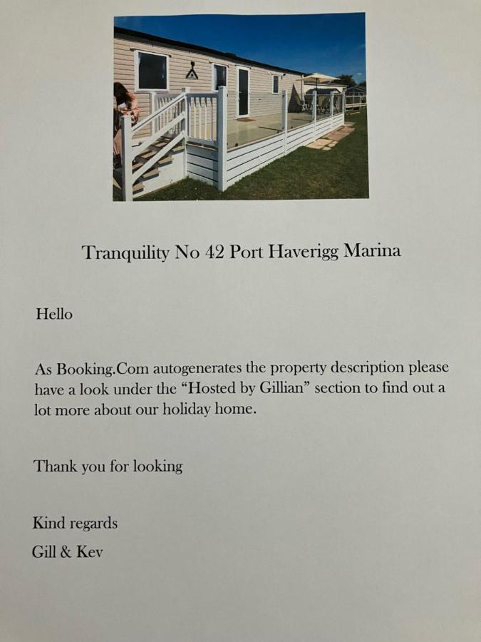 Tranquility No 42 Port Haverigg Marina *